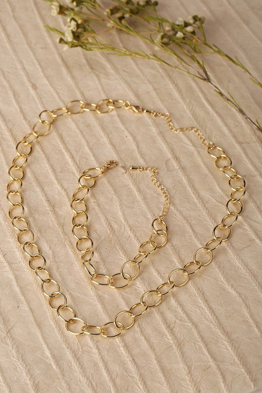 Chain bracelet and necklace