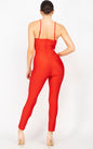 I’m the gift cinched sweetheart stretch jumpsuit